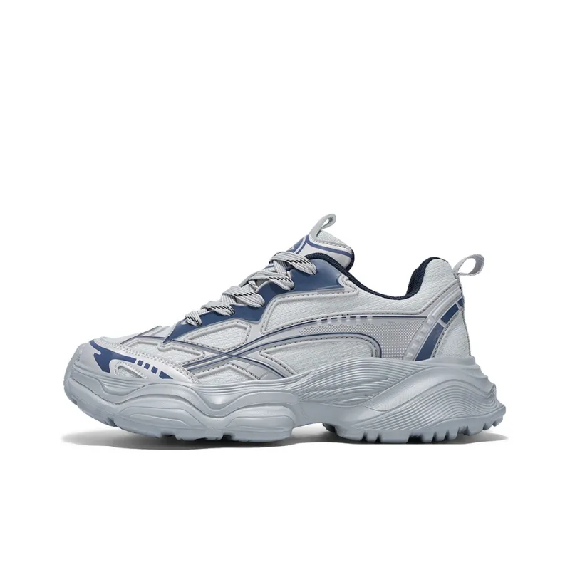 DEERWAY Anti-Slip And Wear-Resistant Breathable Low-Top Chunky Sneakers Men's-0