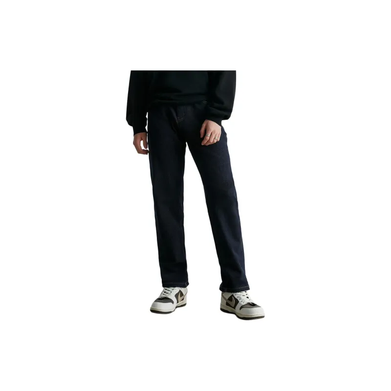 FAIRWHALE Jeans Men's Navy Blue-2