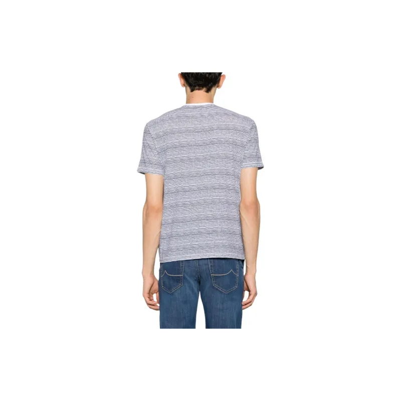 Majestic Filatures Striped Crew-neck T-shirt-2
