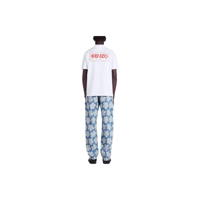 KENZO Letter Logo POIO Shirt Men's White-3