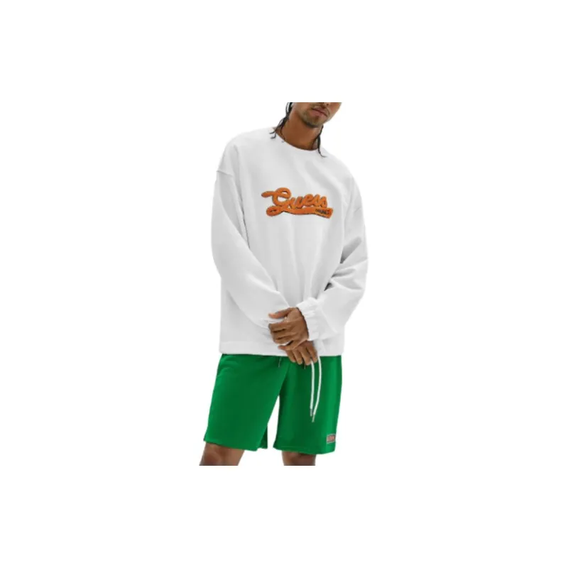 GUESS Originals Drawstring Sweatshirt Men's White-1