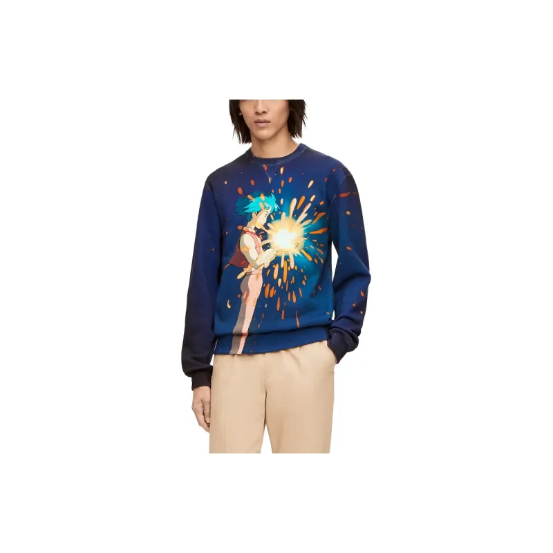 LOEWE LOEWE X Howl's Moving Castle SS23 Sweatshirt Unisex Oil Color-5
