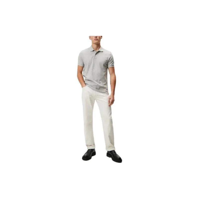 J.Lindeberg Troy Polo Shirt Polo Shirt Men's Light Gray-1