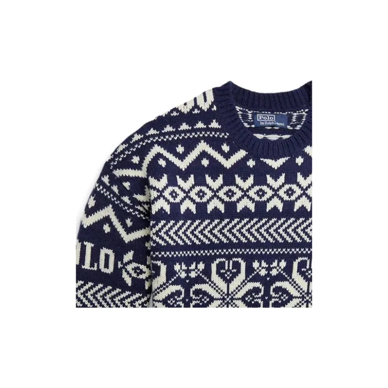 Polo Ralph Lauren Patterned Intarsia knit Wool blend Jumper-5