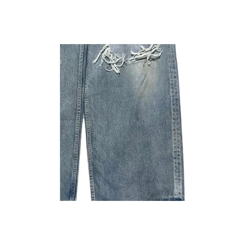 Balenciaga FW23 Jeans Loose Fit Style Men's Blue-6
