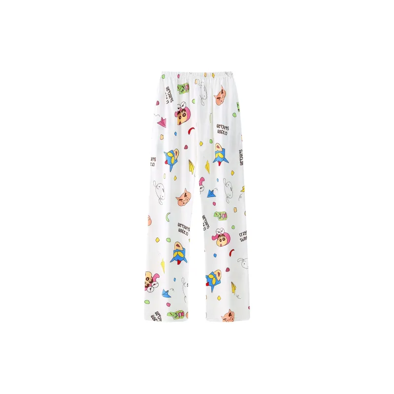 Gongdie x LABIXIAOXIN LIANMINGKUAN Pajama Pants Unisex White-0