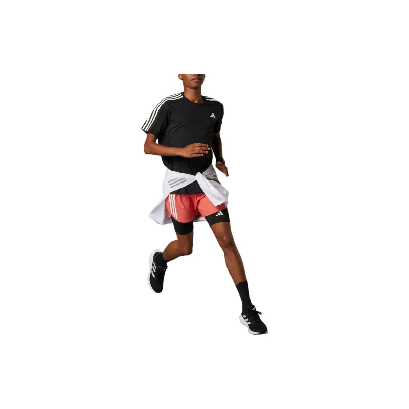 Adidas Free Shipping With AdiClub Own The Run 3 Stripes Tee-2