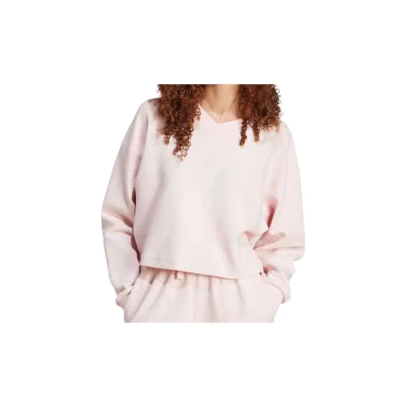 Adidas Free Shipping With AdiClub All Szn Ribbed V-Neck Sweatshirt-1