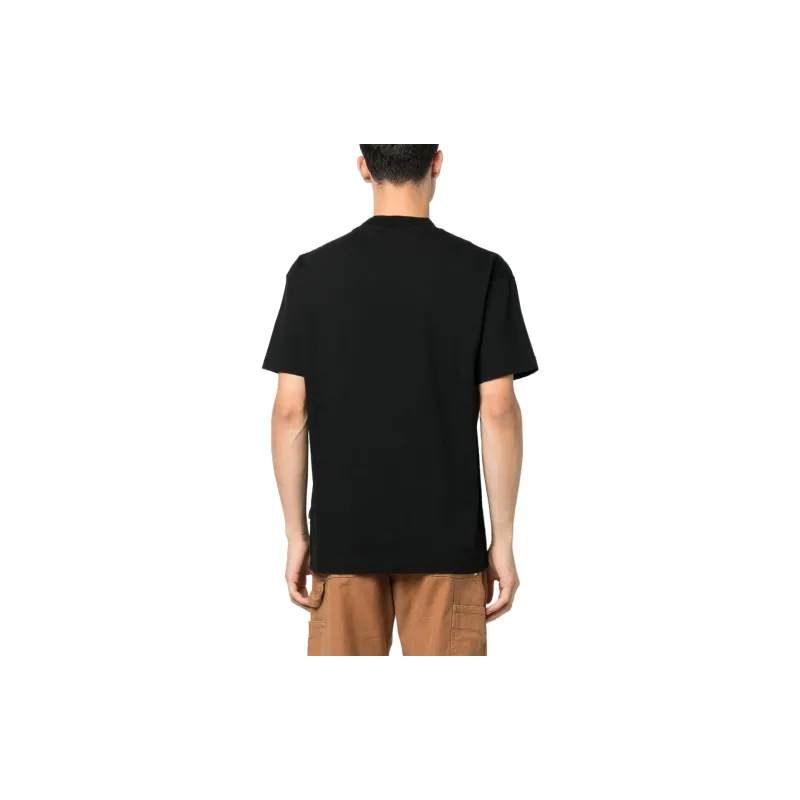 PALM ANGELS Jungle print Organic Cotton T shirt-2