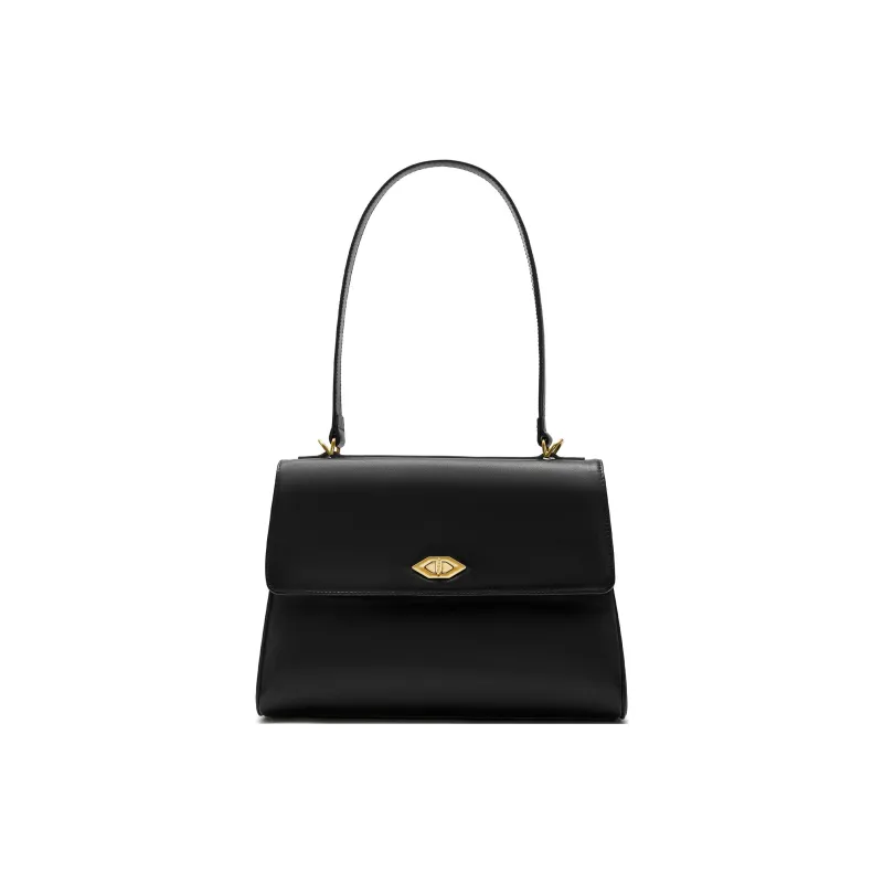 Staccato Cow Leather Tote Portable Crossbody Bag, Shoulder Bag Tubas Women's Vintage Coffee/Night Sky-5