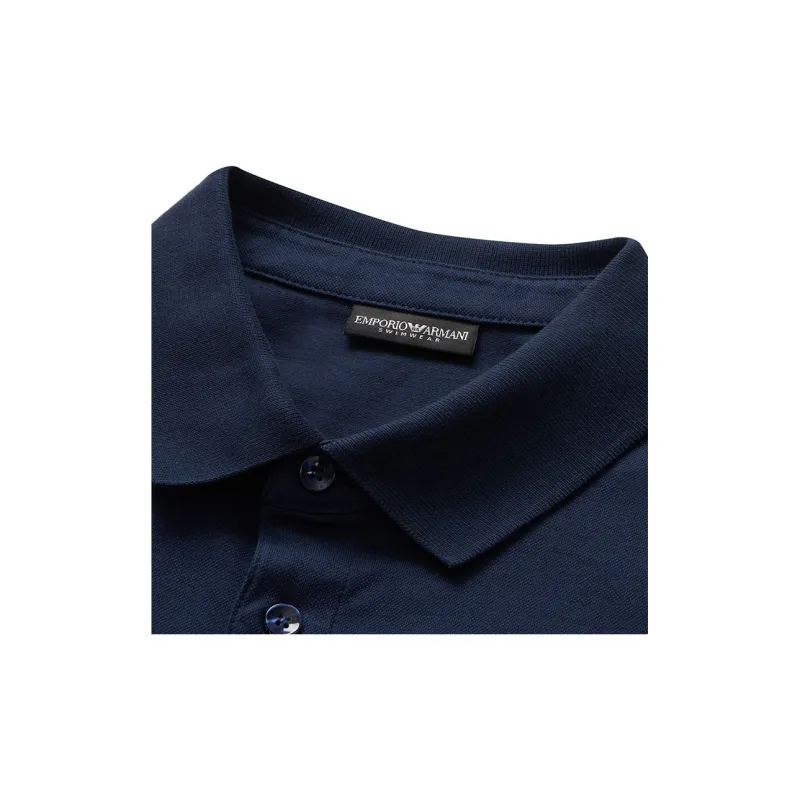 EMPORIO ARMANI SS24 Polo Shirt Men's Navy Blue-4
