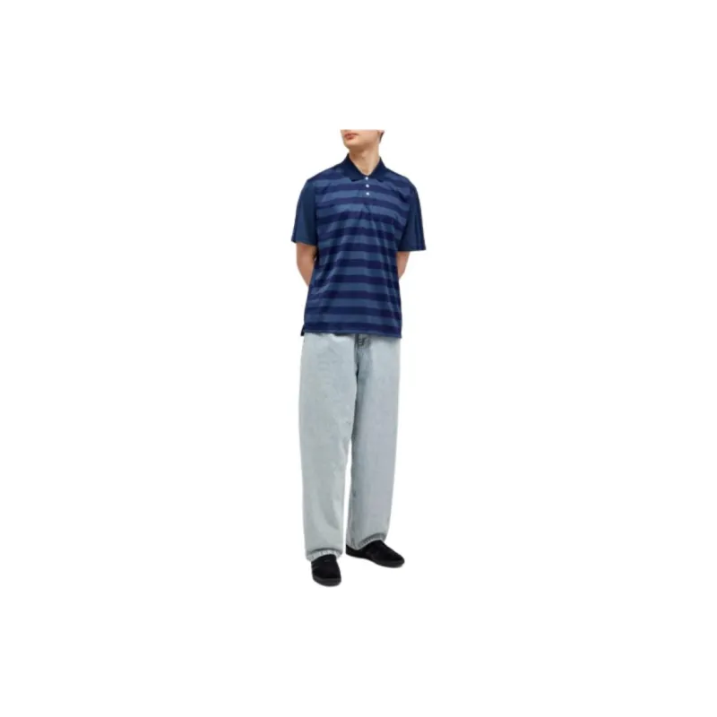 Adidas Originals Adidas X Pop Trading Company FW23 Polo Shirt Unisex Navy Blue-2