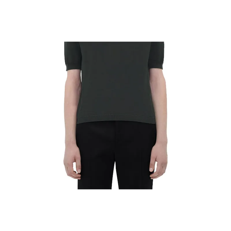 Bottega Veneta Polo Shirts Men Charcoal Gray-5