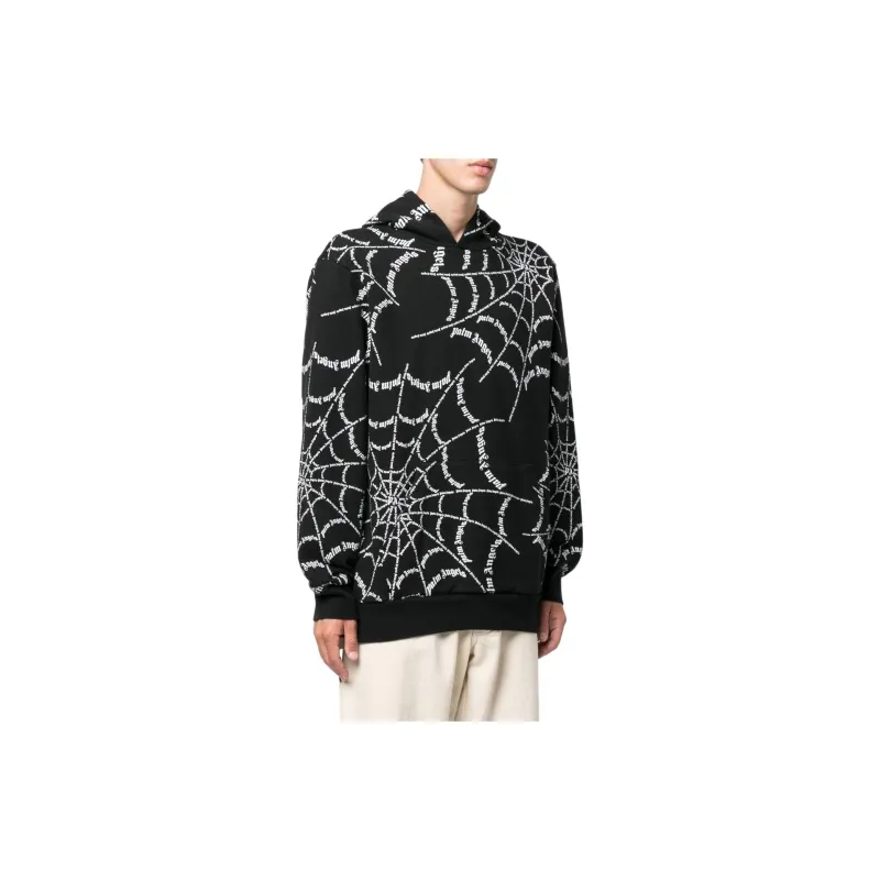 PALM ANGELS Spider Web Hoodie-3