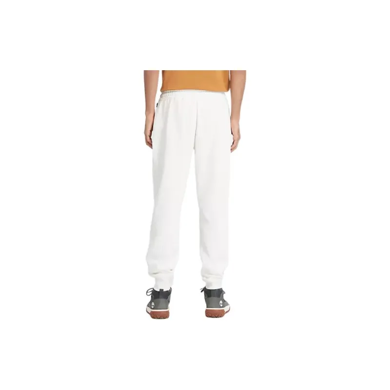Timberland Linear Logo Sweatpant Knitted Sports Pants Men's White-3