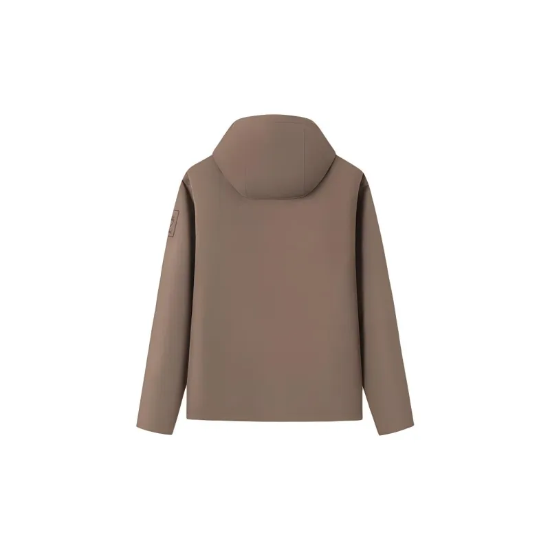 Timberland Water-Resistant Windproof Breathable Wear-Resistant Warm Windbreaker Jacket Men's Umber-1
