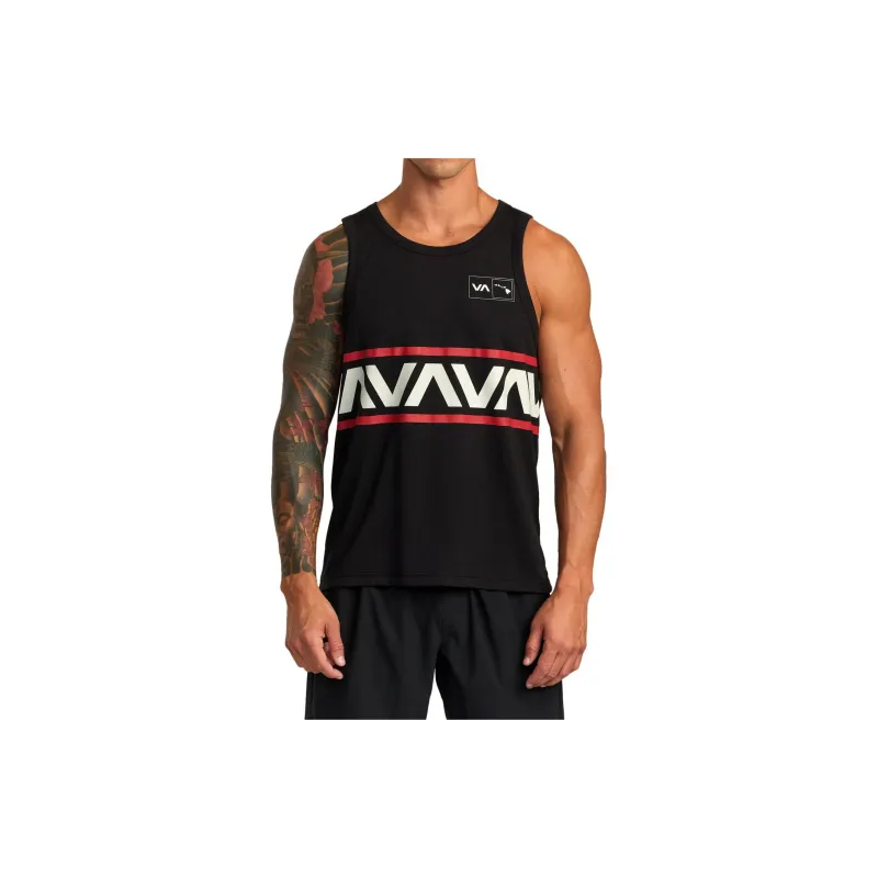 RVCA Tank Tops Men Black-2