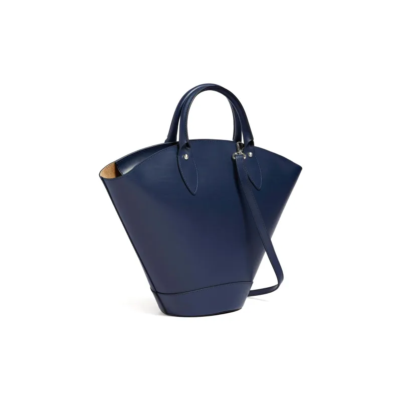 GUESS Genuine Leather Shoulder Bag Crossbody Bag Handbag Medium Size Women's Blue-2