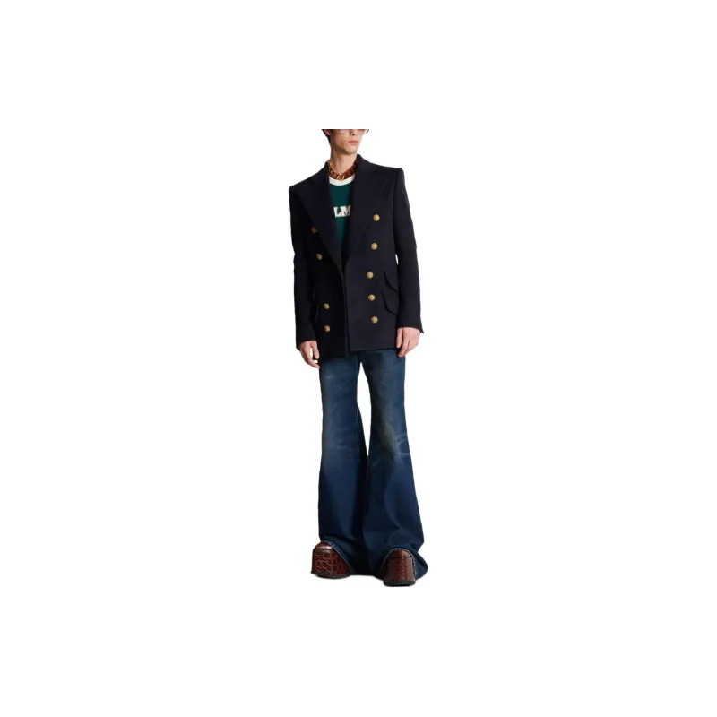 BALMAIN Business Suit Unisex Marine Blue-2