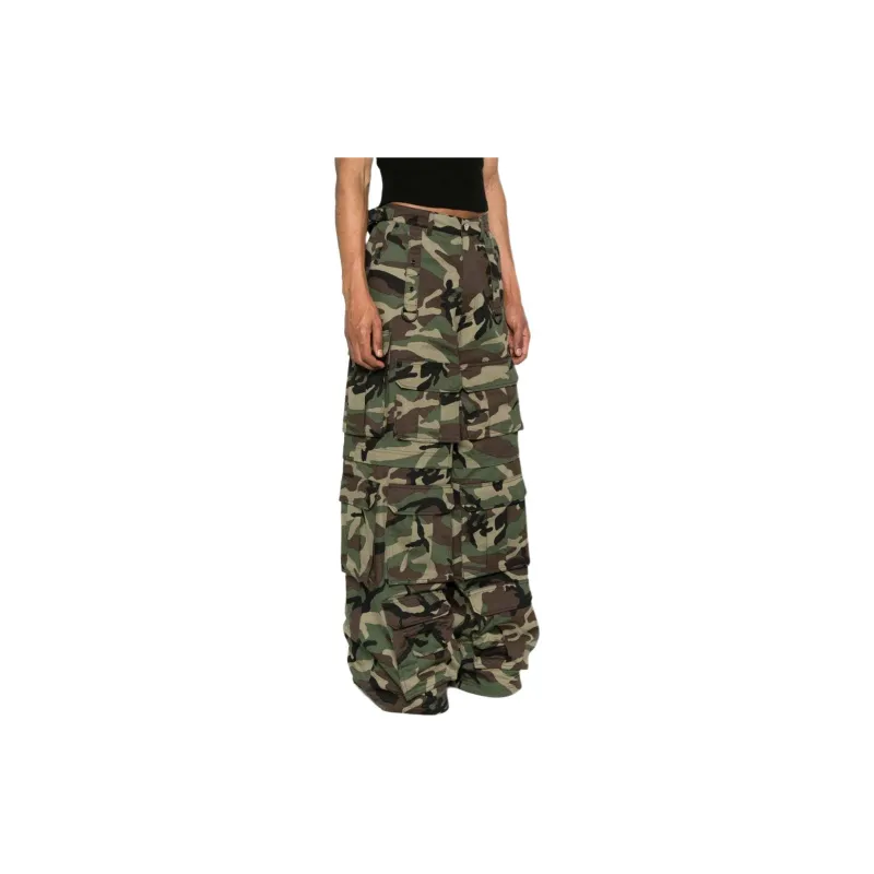 Vetements Camouflage print Wide leg Jeans-3