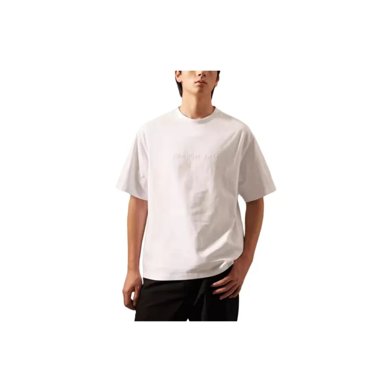 CALVIN KLEIN T Shirt Men's Moon White-1
