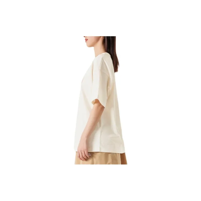 THE NORTH FACE Drop Shoulder Sleeve T Shirt Women's Ecru-2