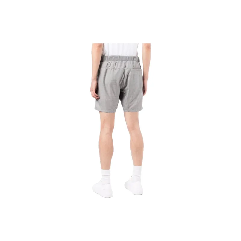 Kiton Drawstring Waist Wool Shorts-2