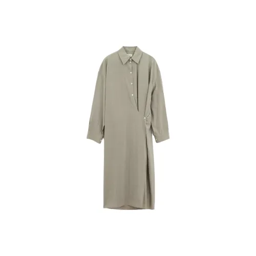 Lemaire Long-Sleeved Dresses Women's Gray