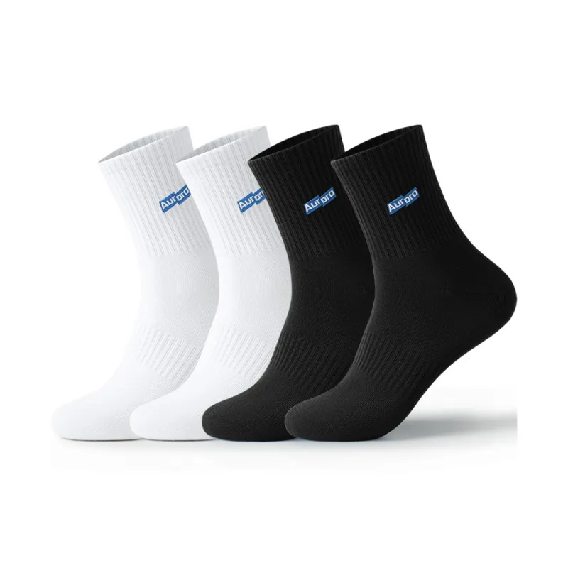 SHIWAJI Mid Calf Socks Men's 4 Pack-4