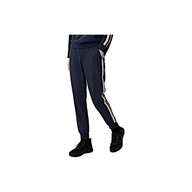 Biyin Leufen Casual Pants Men's Navy Blue-3