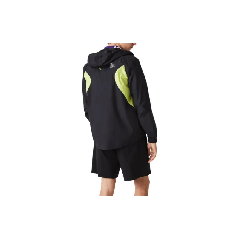 LACOSTE Trench Coat Men's Black Yellow-3