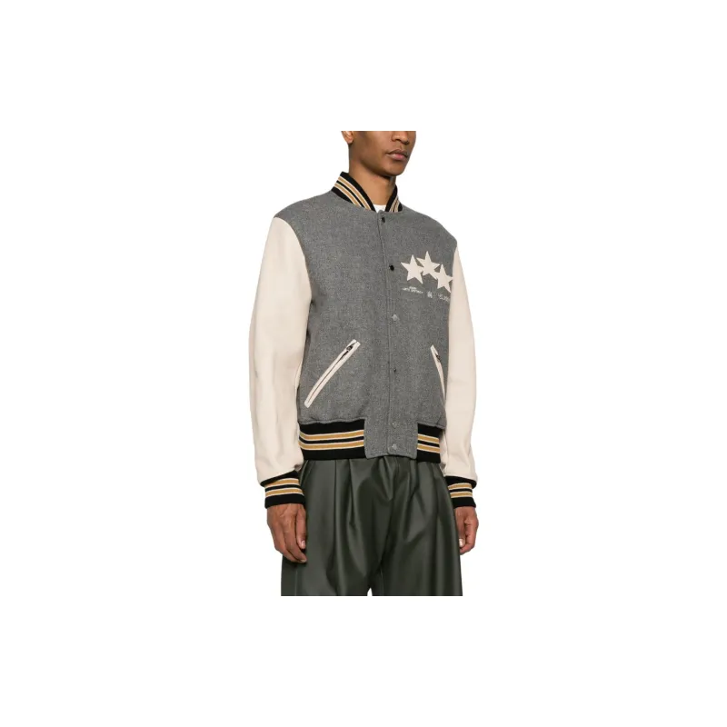 AMIRI Oversized Stars Varsity Jacket-3