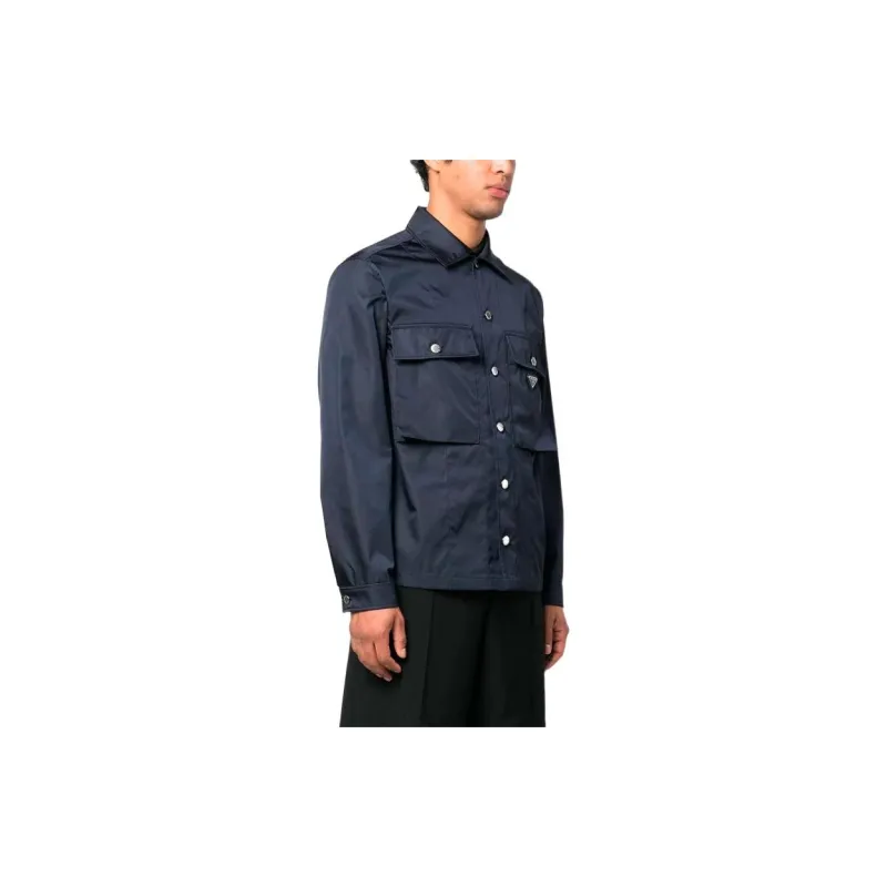 PRADA Jackets Men Marine Blue-3