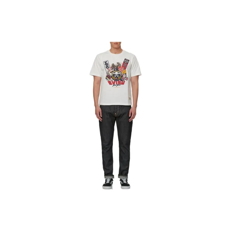 EVISU T-Shirts Men White-2