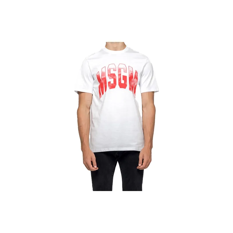 MSGM T Shirts Men White-1
