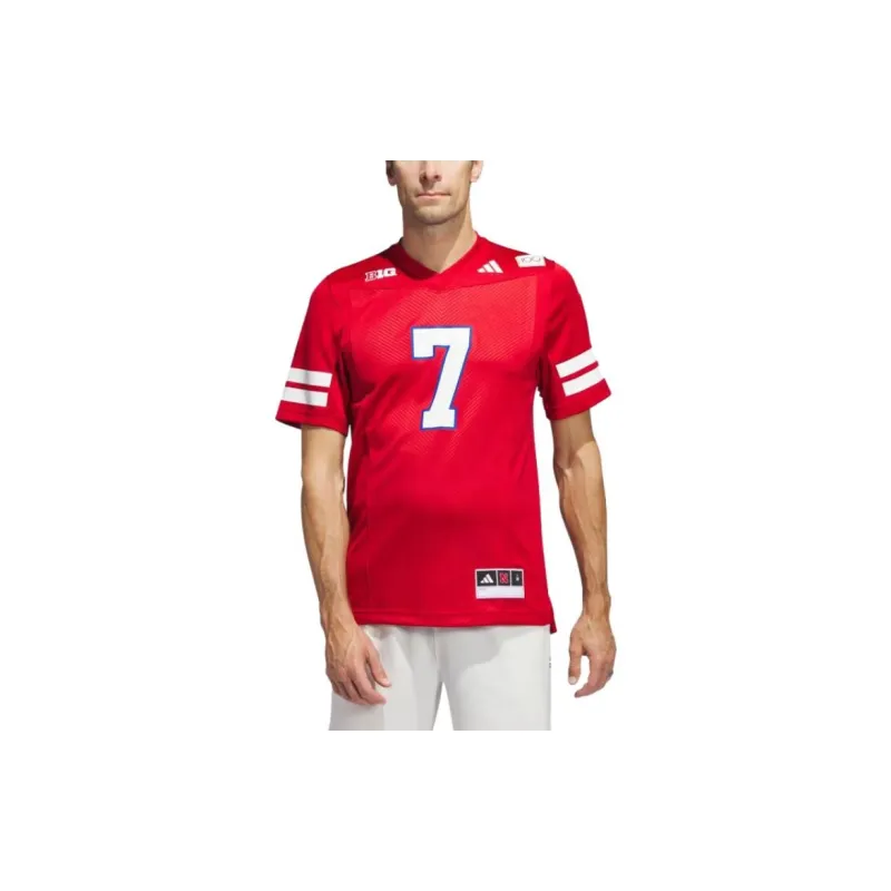 Adidas Nebraska Football Off Field 100Th Anniversary Jersey-2