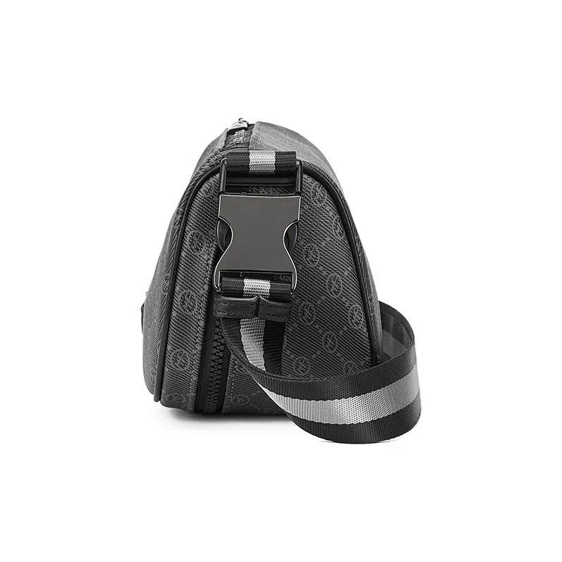 FAIRWHALE Synthetic Leather Shoulder Bag Regular Men's Black Shades Multicolor-1