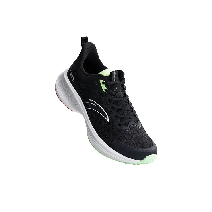 Anta Anti-Slip Wear-Resistant Low-Top Running Shoes Men's Black White-1