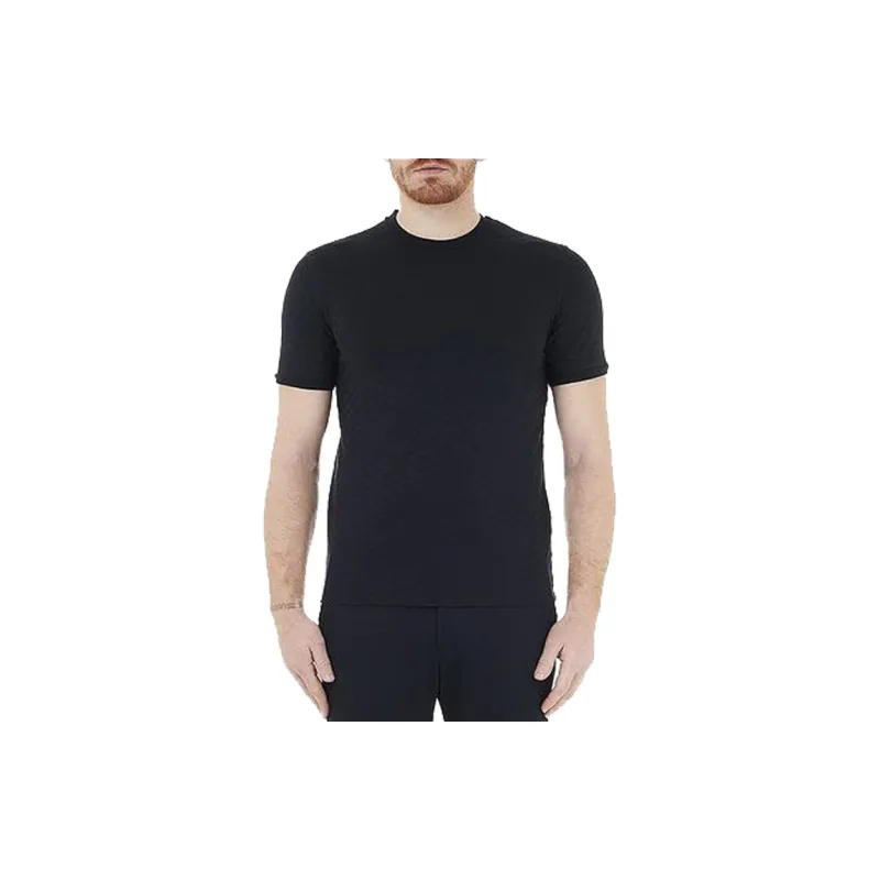 EMPORIO ARMANI Embossed Logo Cotton T shirt-2