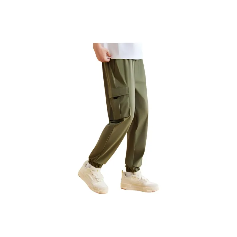 Anta Life Collection Sports Life Collection Knitted Sweatpants Men's Grape Leaf Green-4