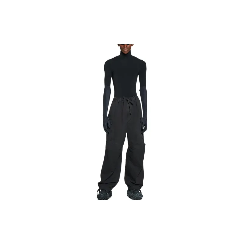 Balenciaga FW23 Cargo Pants Loose Fit Men's Black-3