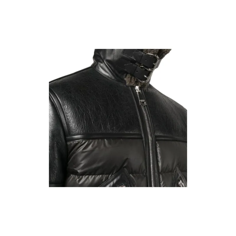 Roberto Cavalli Zip-fastening Leather Jacket-4