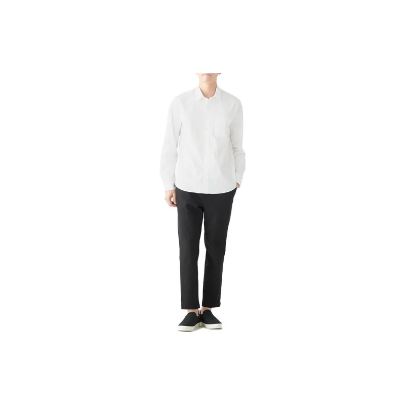MUJI Shirts Men White-1