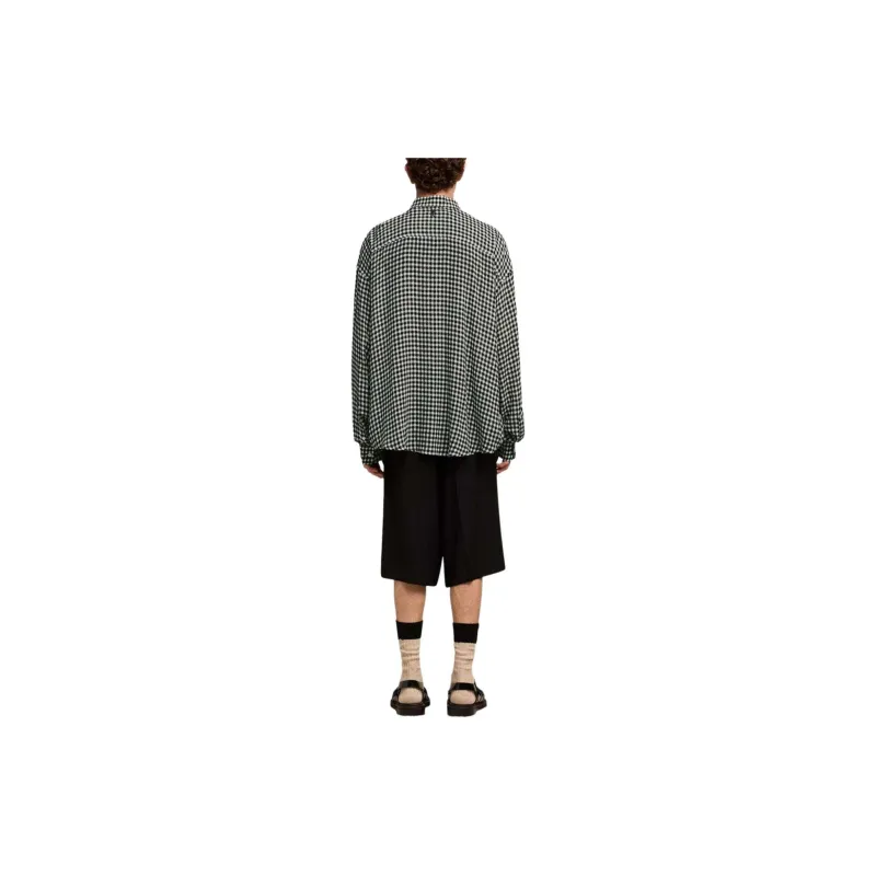 AMIPARIS Vichy Motif Buttoned Shirt-1
