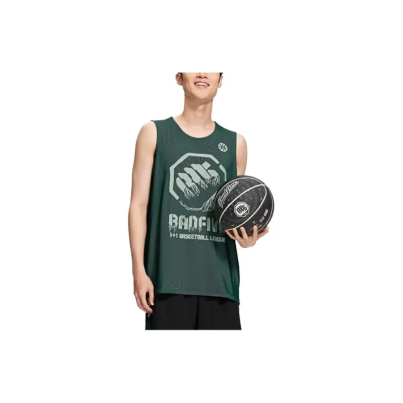 LiNing Badfive Basketball Jerseys Men's Pine Ink Green Frost Green-2