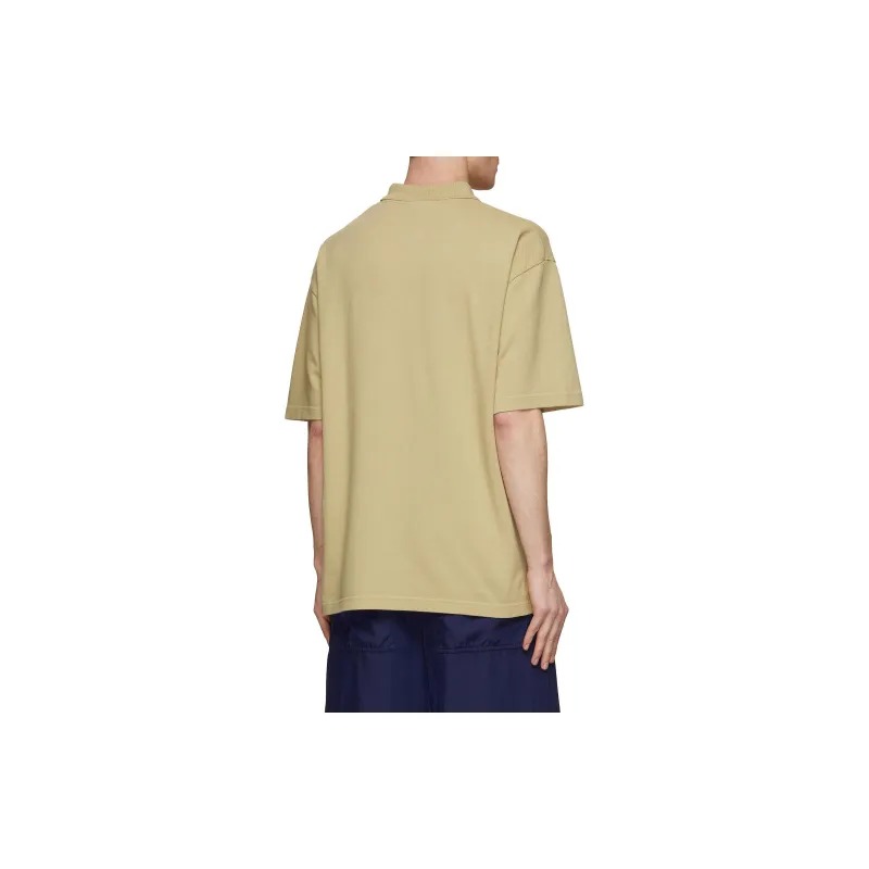 Maison Kitsune Bold Fox Head Patch Oversized Polo Shirt-4