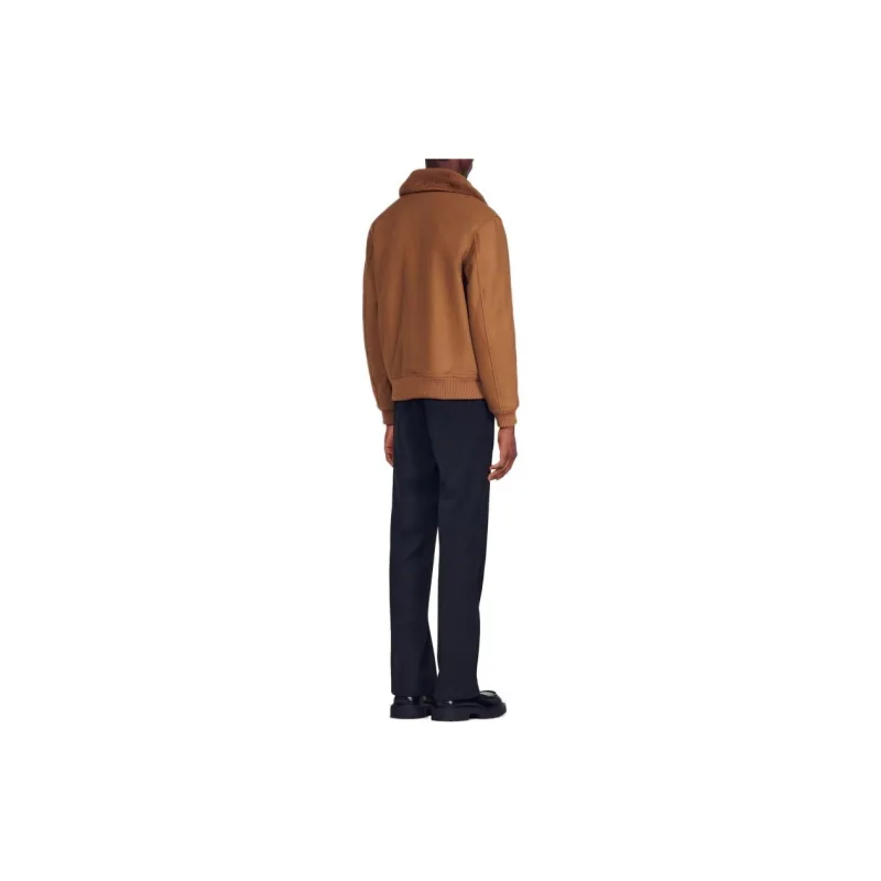 Sandro Puffer Jackets Men Caramel-2