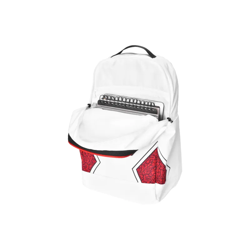 Spare No Pains. Polyester Backpack Basketball Backpack Regular Unisex White-3