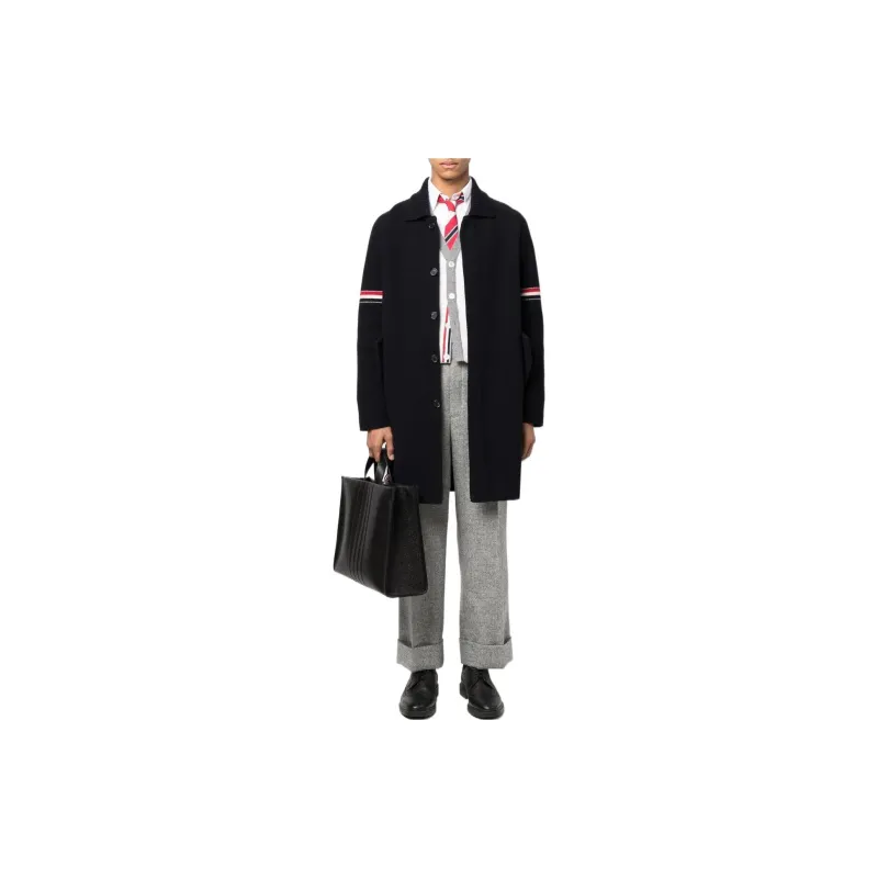 THOM BROWNE Milano Rwb Striped Car Coat-1