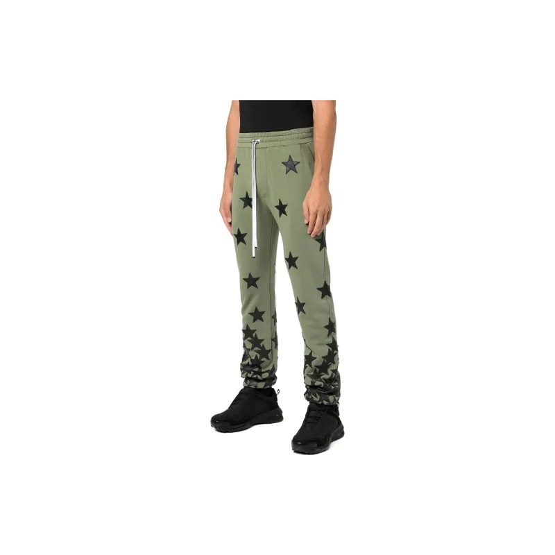 AMIRI Knitted Sweatpants Men Army Green-3